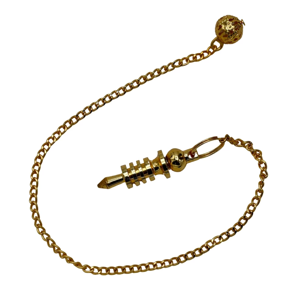 Copper Metal Pendulum - Silver Double ISIS 4 Ring with Plate (MP41)