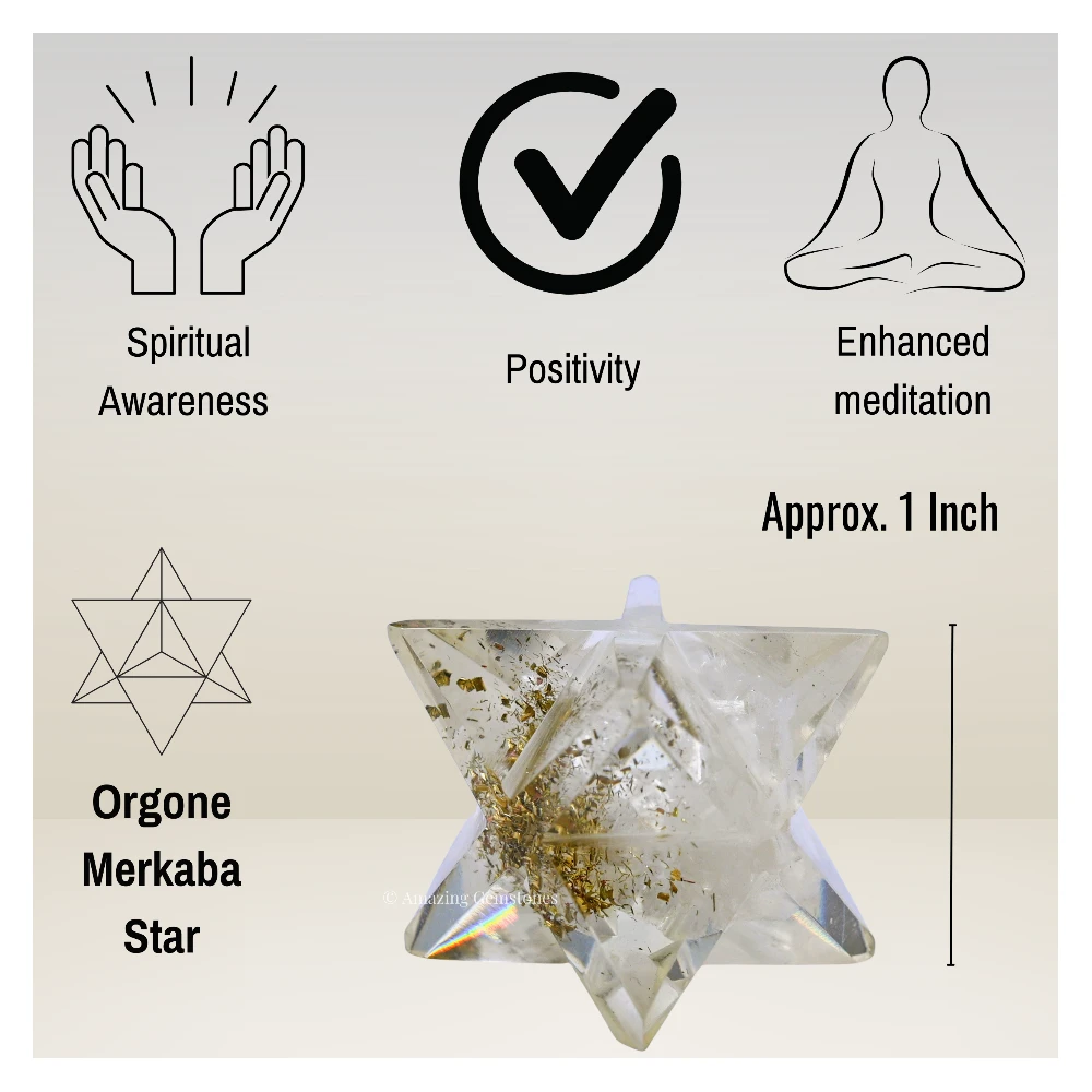 Selenite Orgone Merkaba - 1 Inch