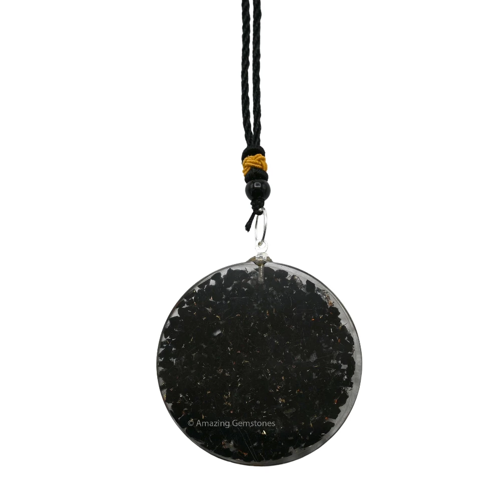 Black Tourmaline Orgone Necklace - Metatron Chakra