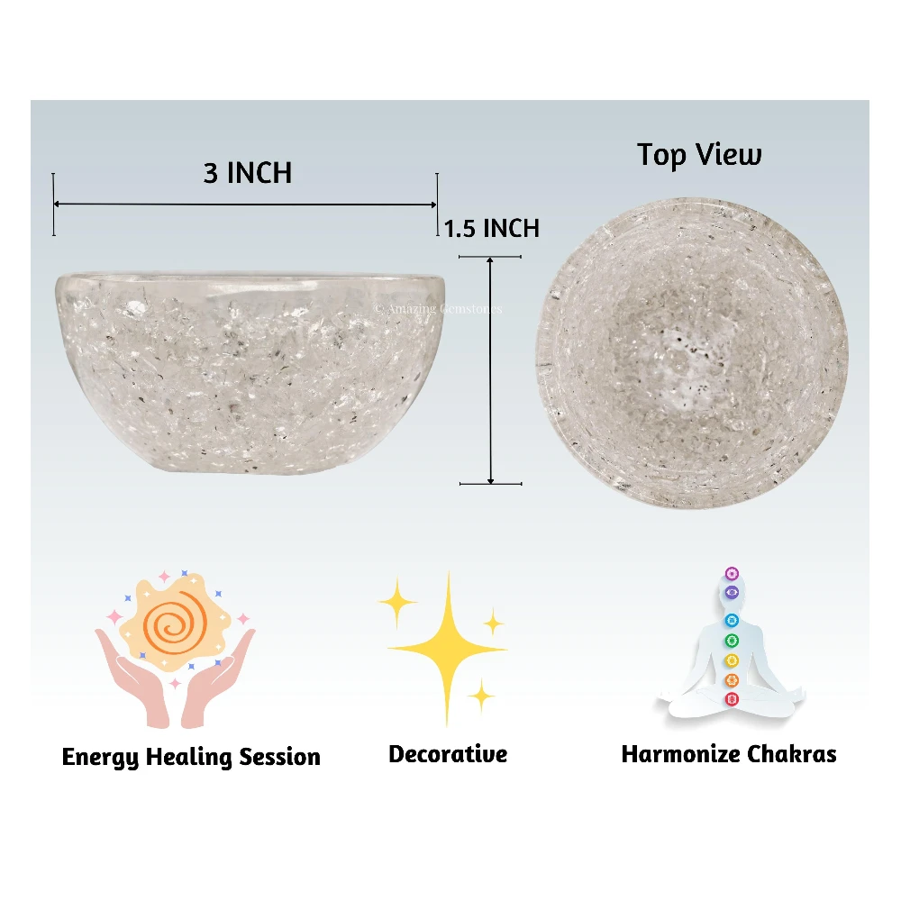 Clear Quartz Crystal Orgone Bowl (3 Inch)
