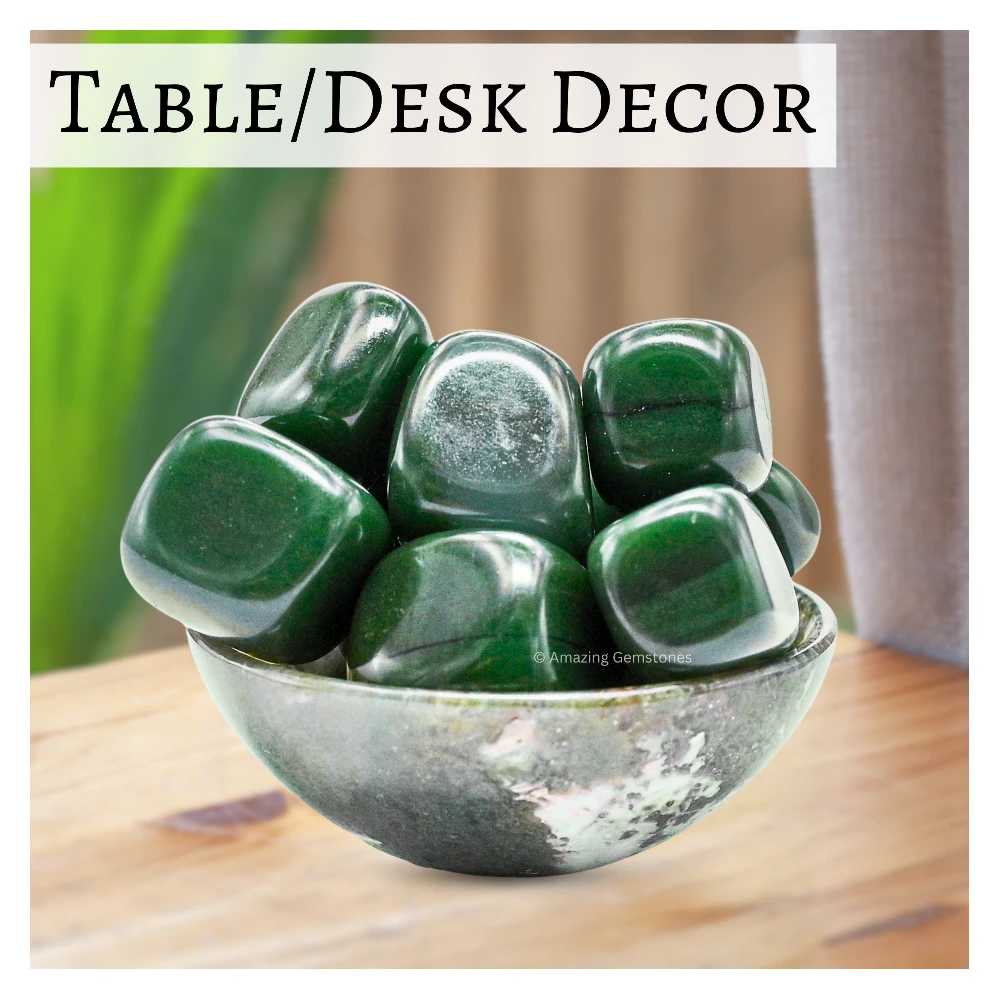 Tumbled Green Aventurine (Dark) Stone Crystals (1000+ Carats)