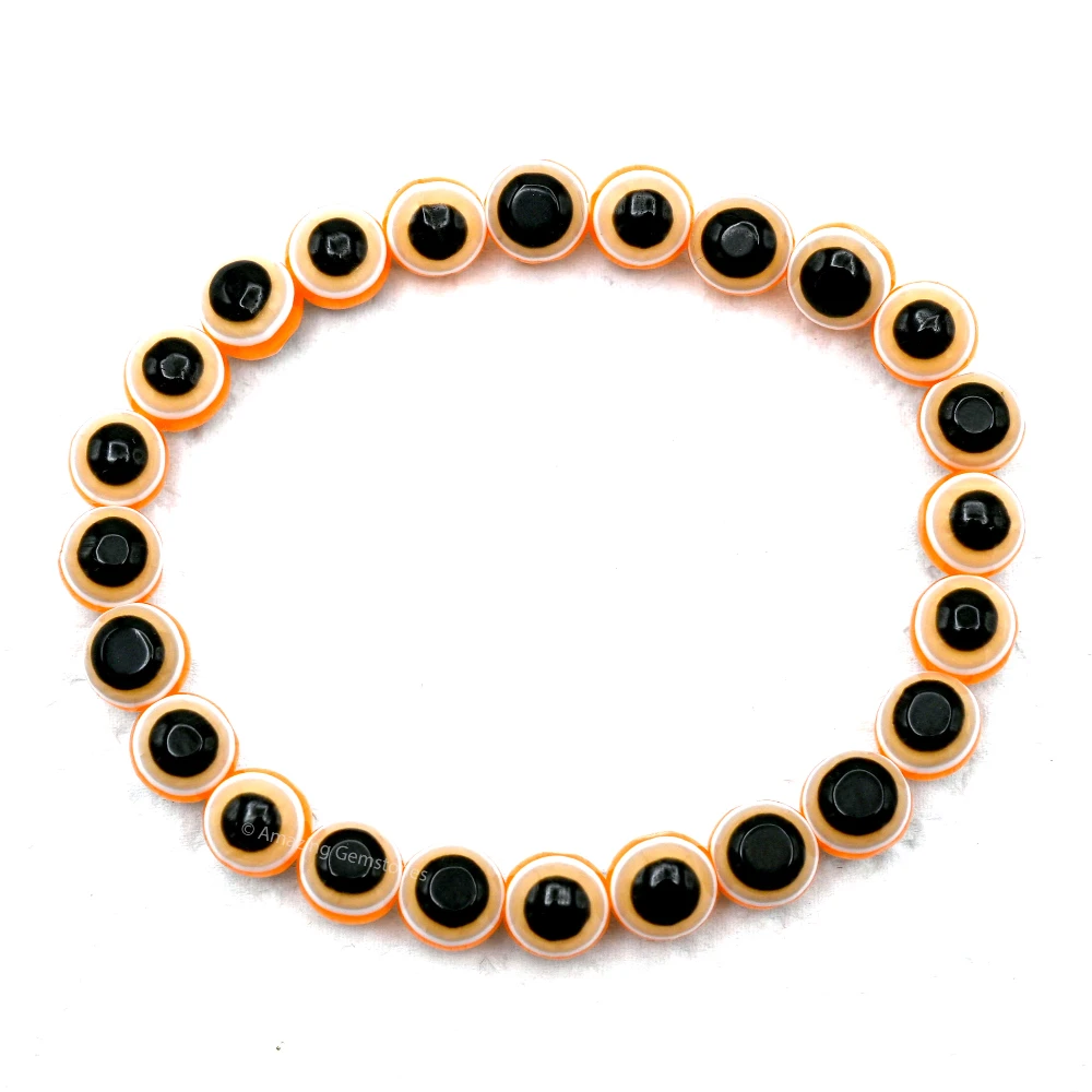 Orange Evil Eye Bracelet
