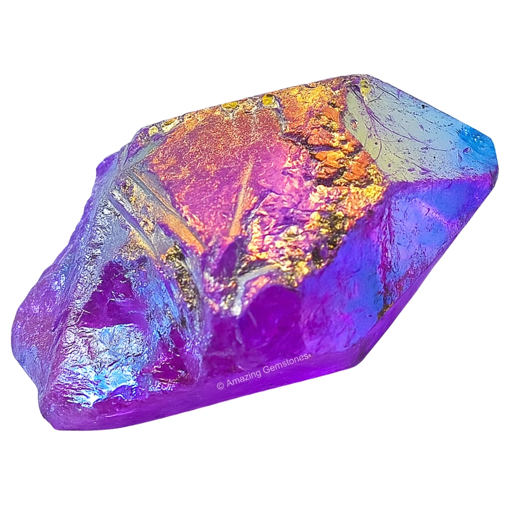 Amethyst Aura Quartz Raw Crystals (2 Pieces)