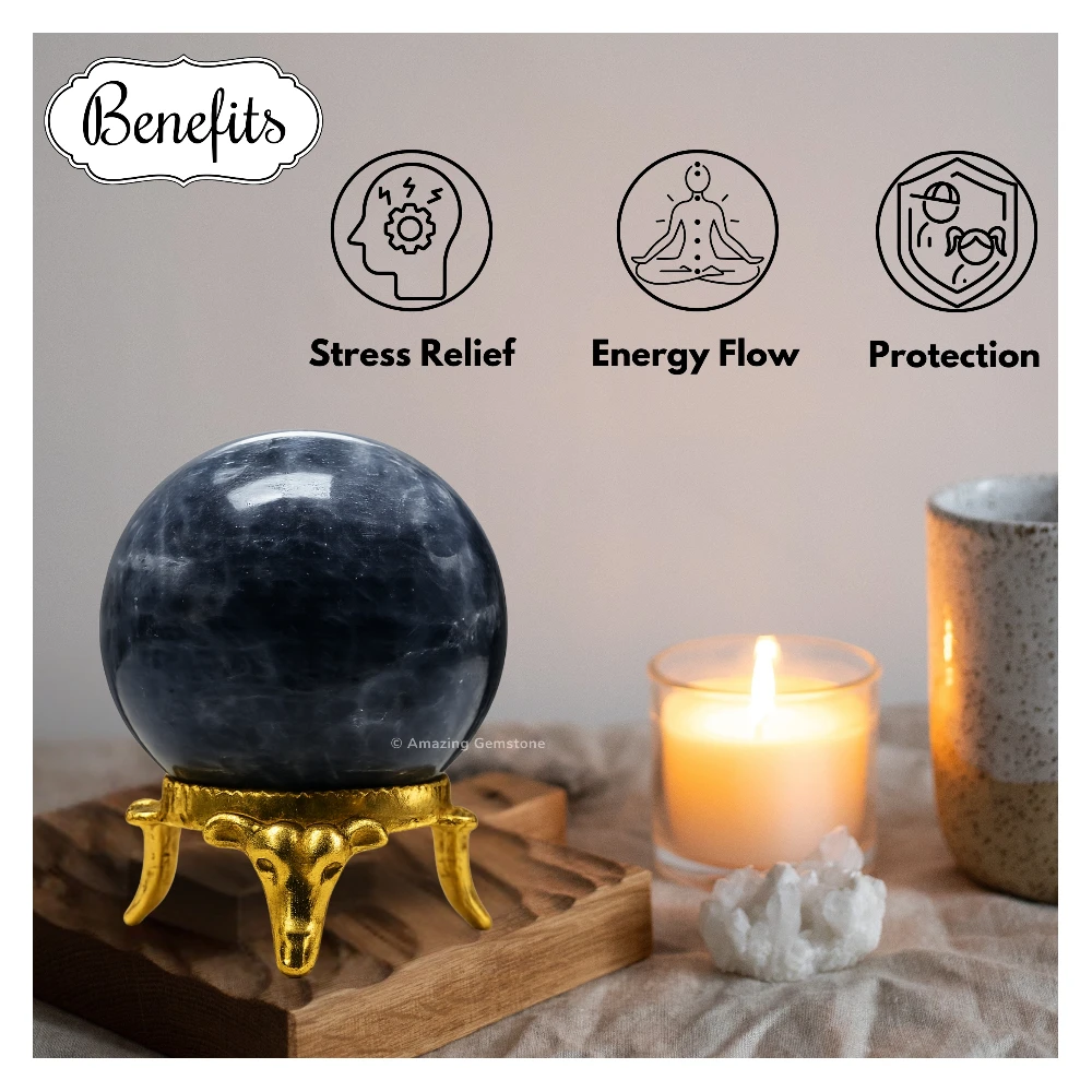 Iolite Sphere (2 Inch)