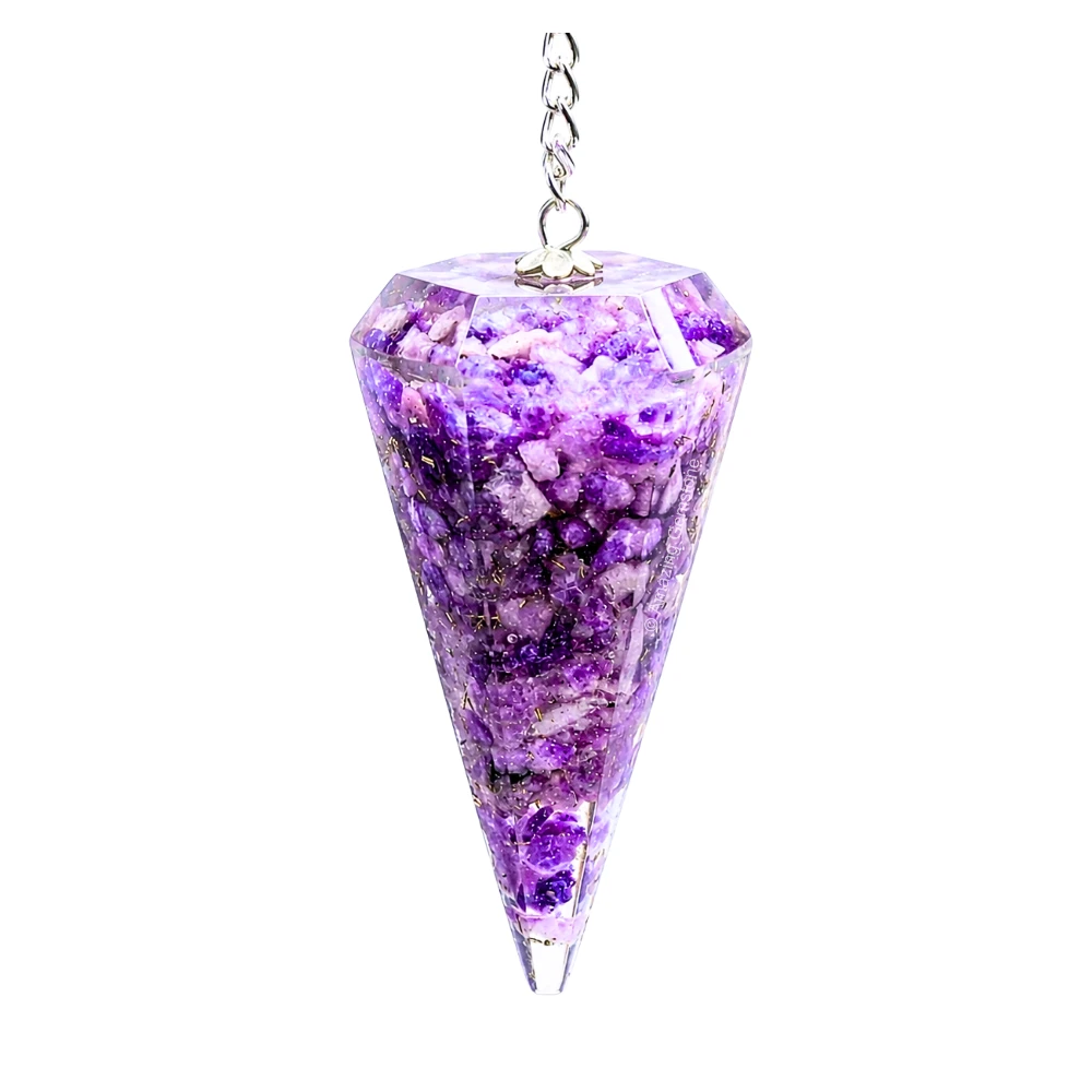 Lepidolite Orgone Pendulum