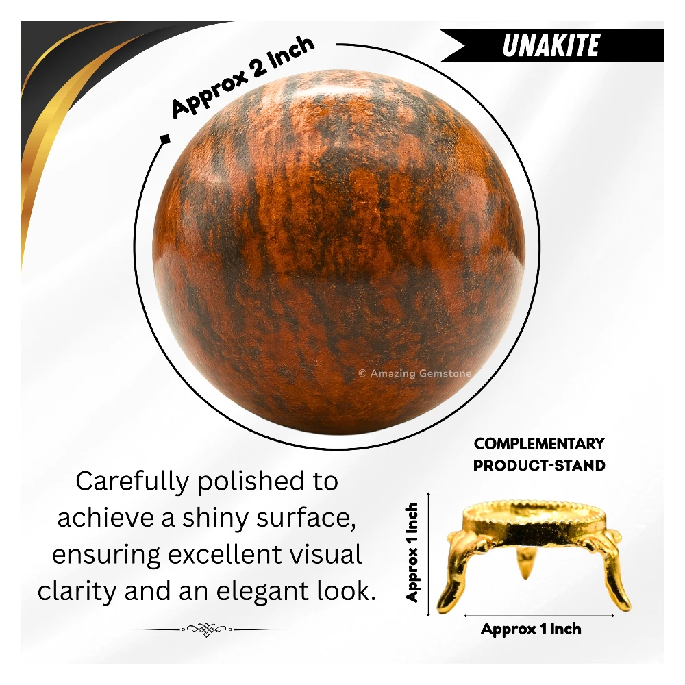 Unakite Sphere (2 Inch)