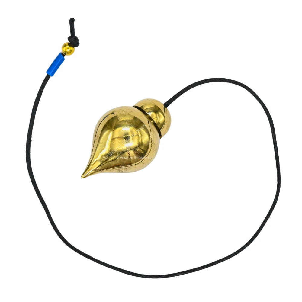 Metal Brass Pendulum - Gold Tear Drop (MP110)
