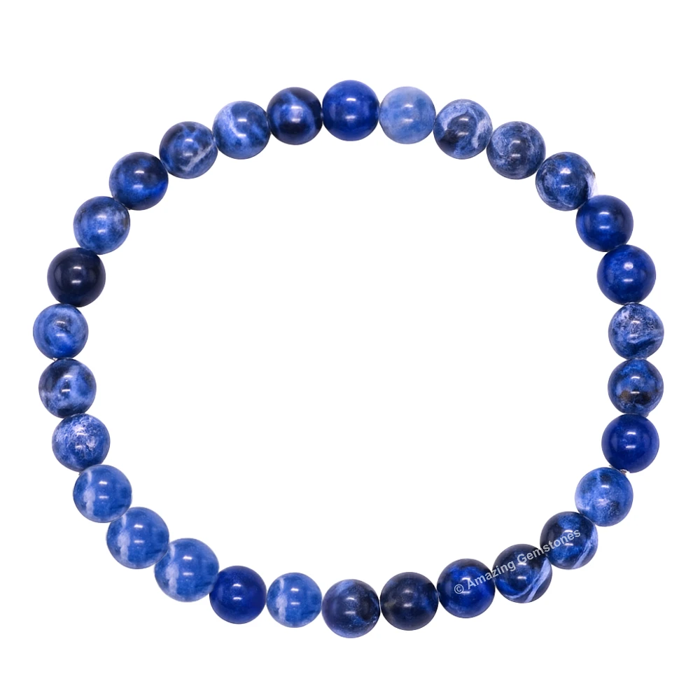 Sodalite Healing Crystal Bracelets - 6mm Beads