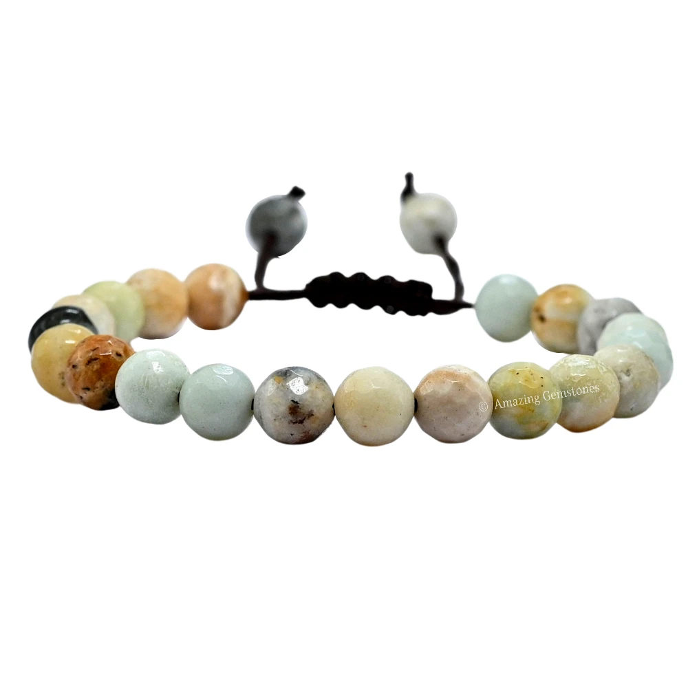 Mexican Amazonite Bracelet (Faceted-Adjustable)