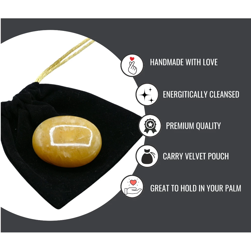 Yellow Aventurine Palm Stone