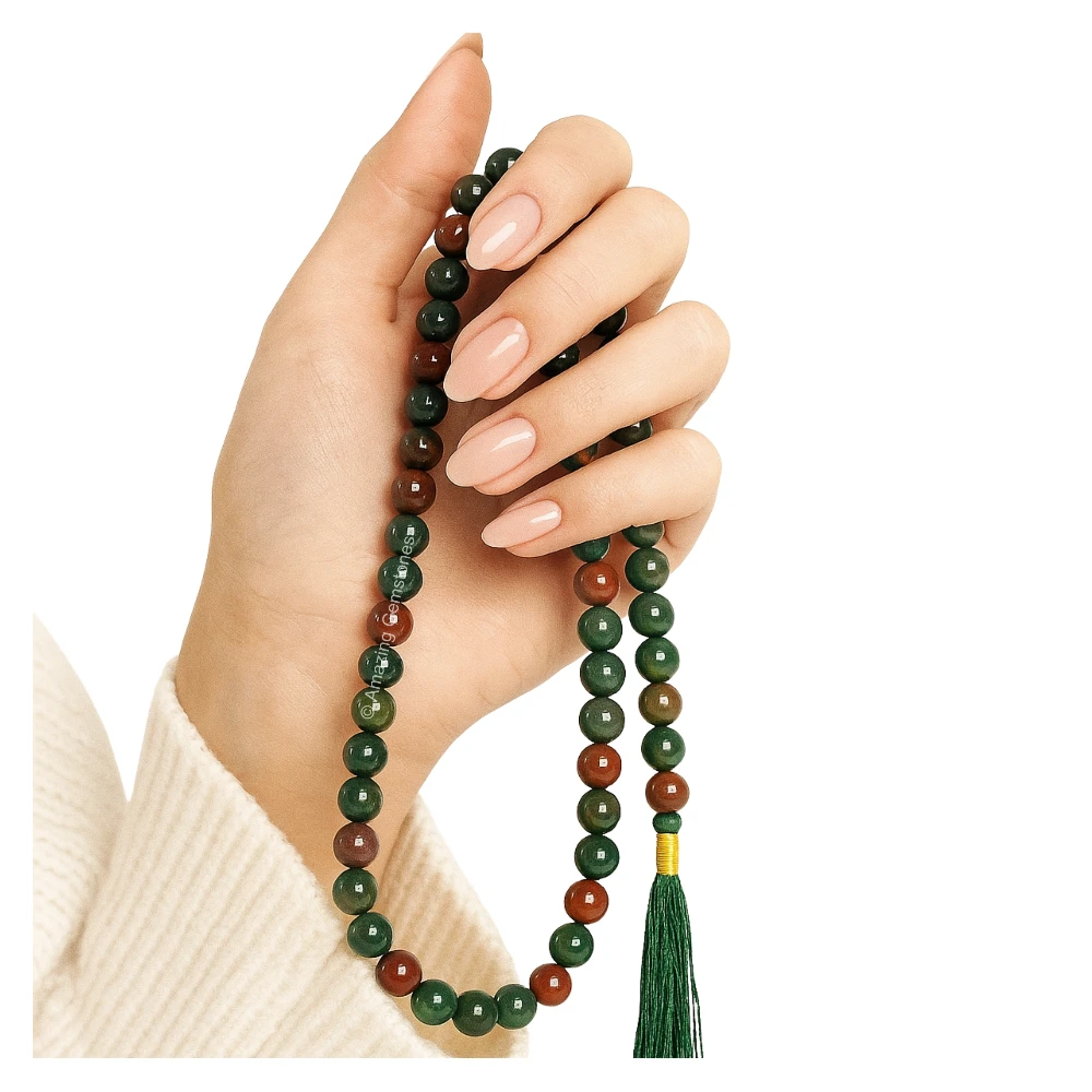 Bloodstone Mala (Without Knot)