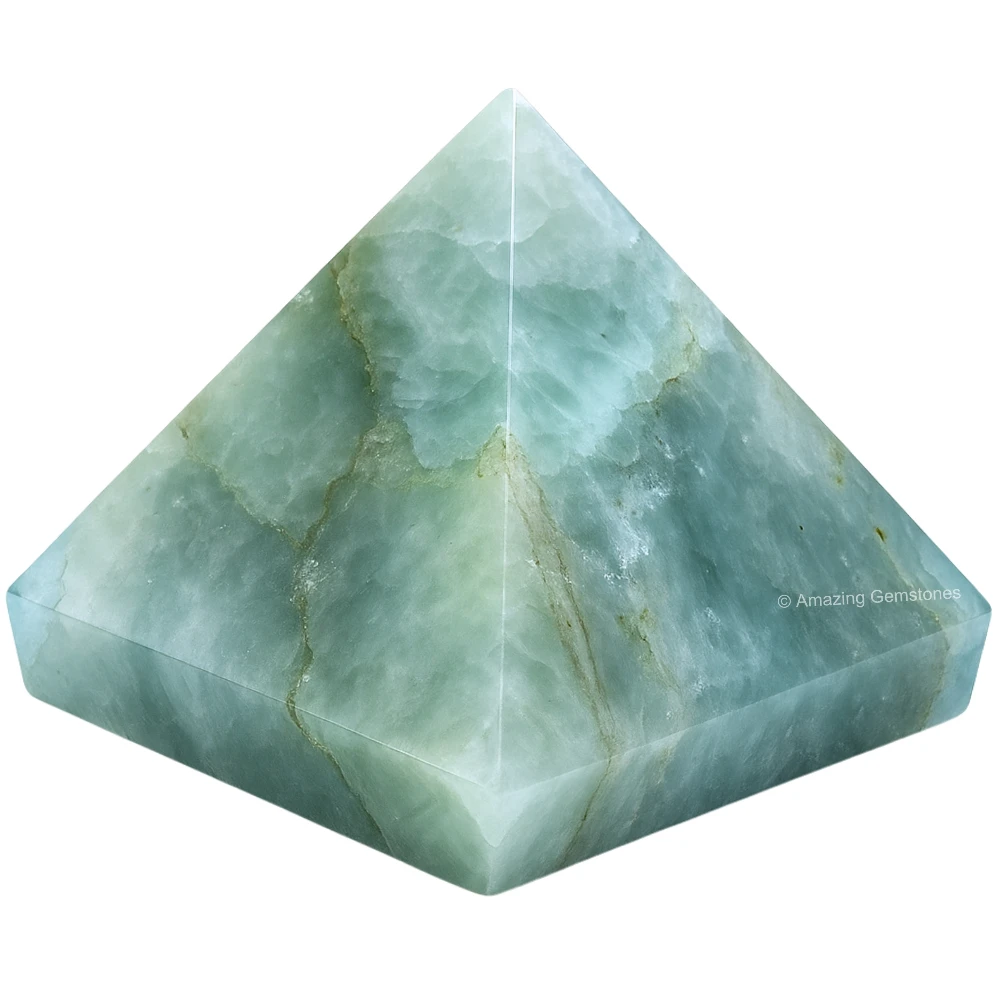 Aquamarine Pyramid (1.5 Inch)