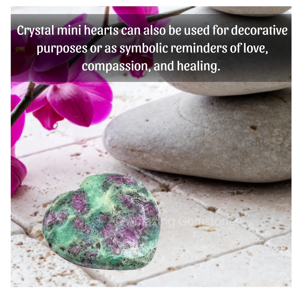 Ruby Zoisite Heart (Pack of 2)