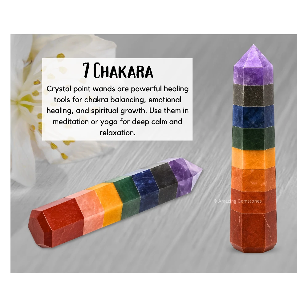 7 Chakra Tower (2" to 3" inch)