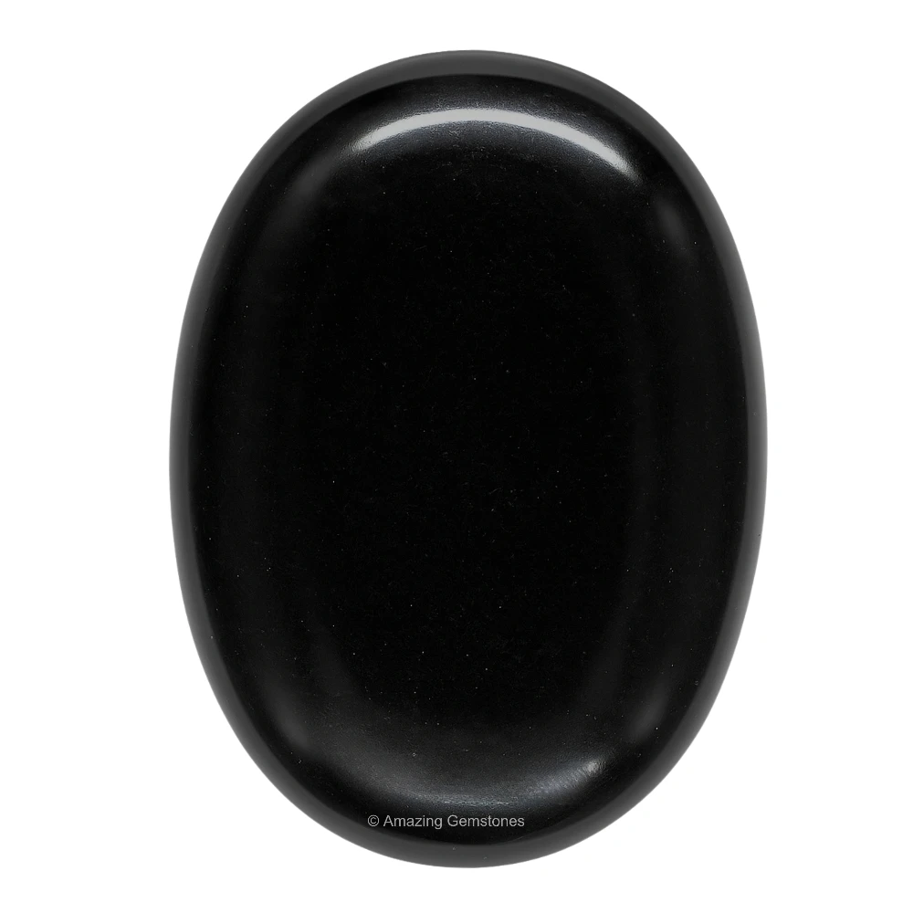 Black Agate Palm Stone