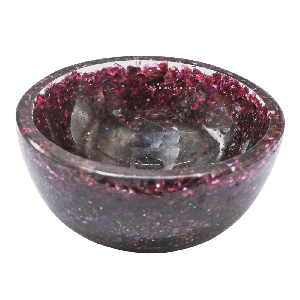 Garnet Crystal Orgone Bowl
