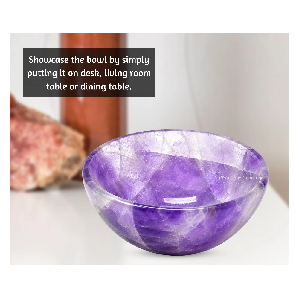 Amethyst Crystal Bowl - 3 Inch
