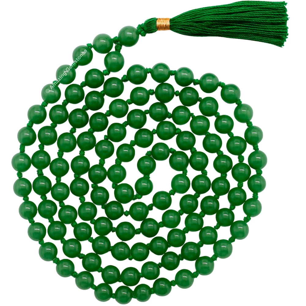Green Aventurine Mala (Hand Knotted)