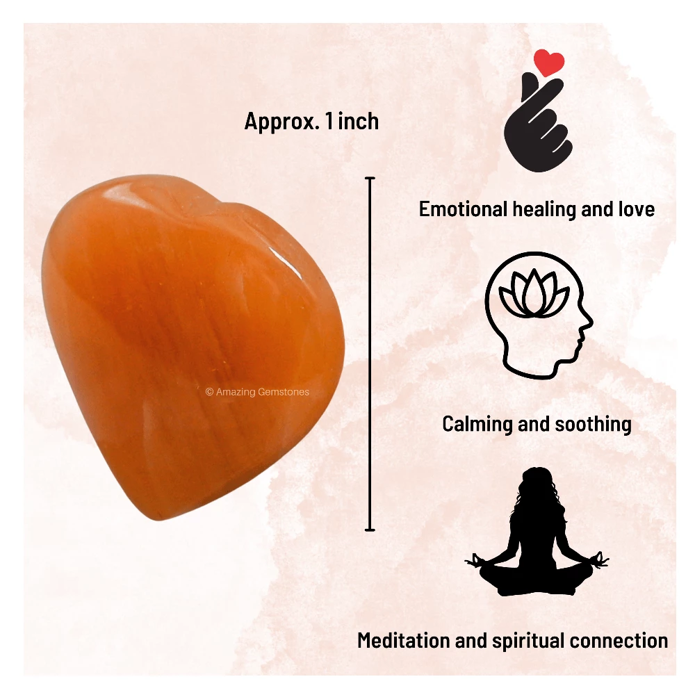 Red Aventurine Heart (Pack of 2)