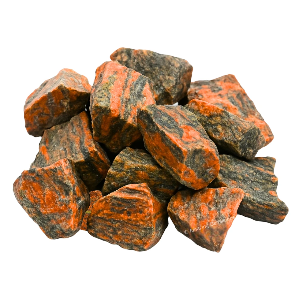 Unakite Raw Crystals (1 LB)
