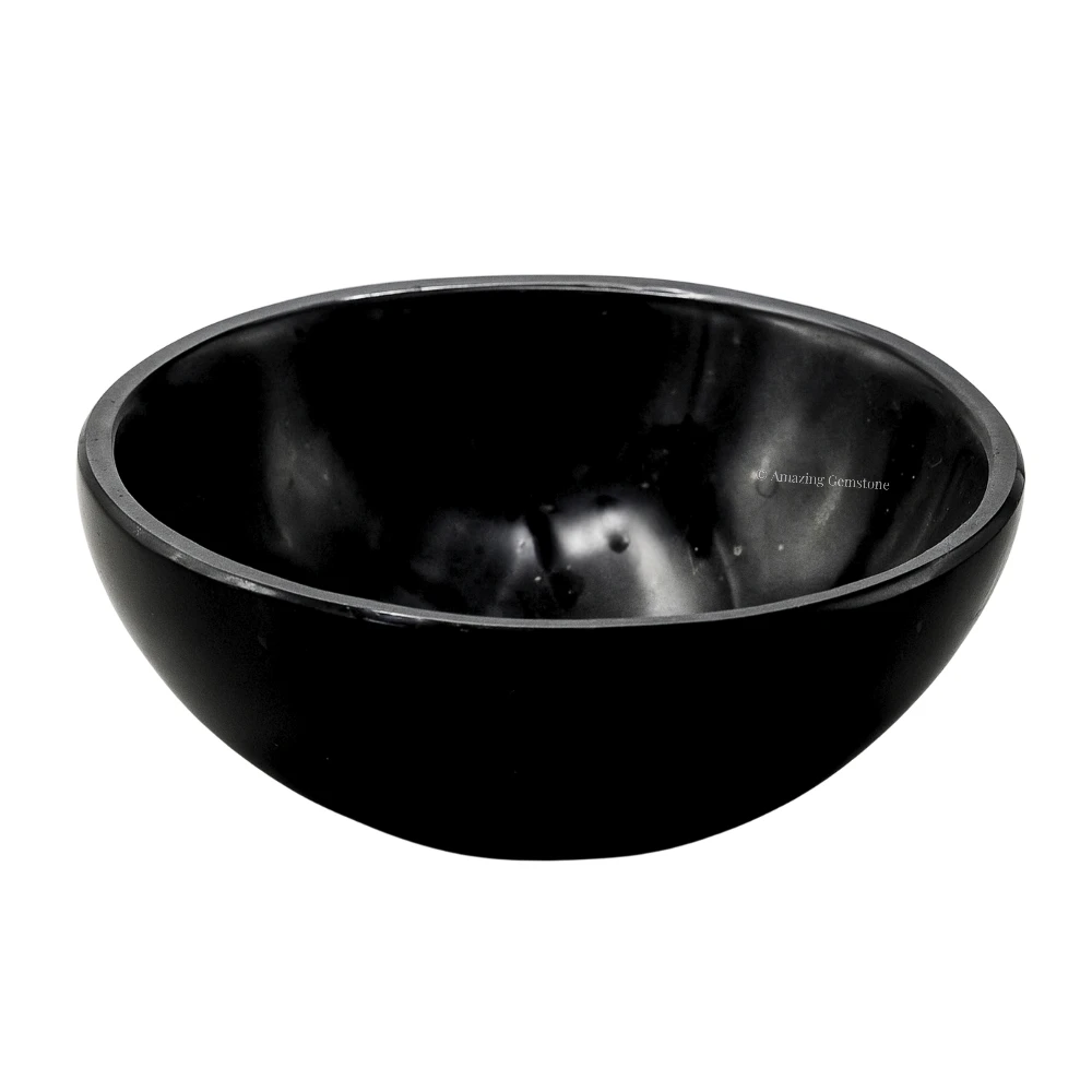 Black Tourmaline Crystal Bowl - 3. Inch