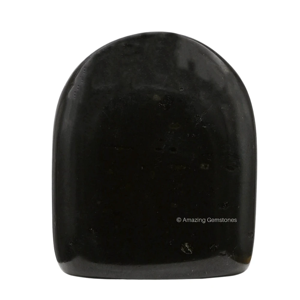 Black Tourmaline Standing Palm Stone (Large)