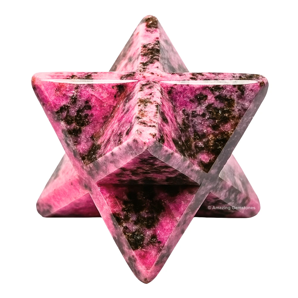 Rhodonite Merkaba (45-55mm)