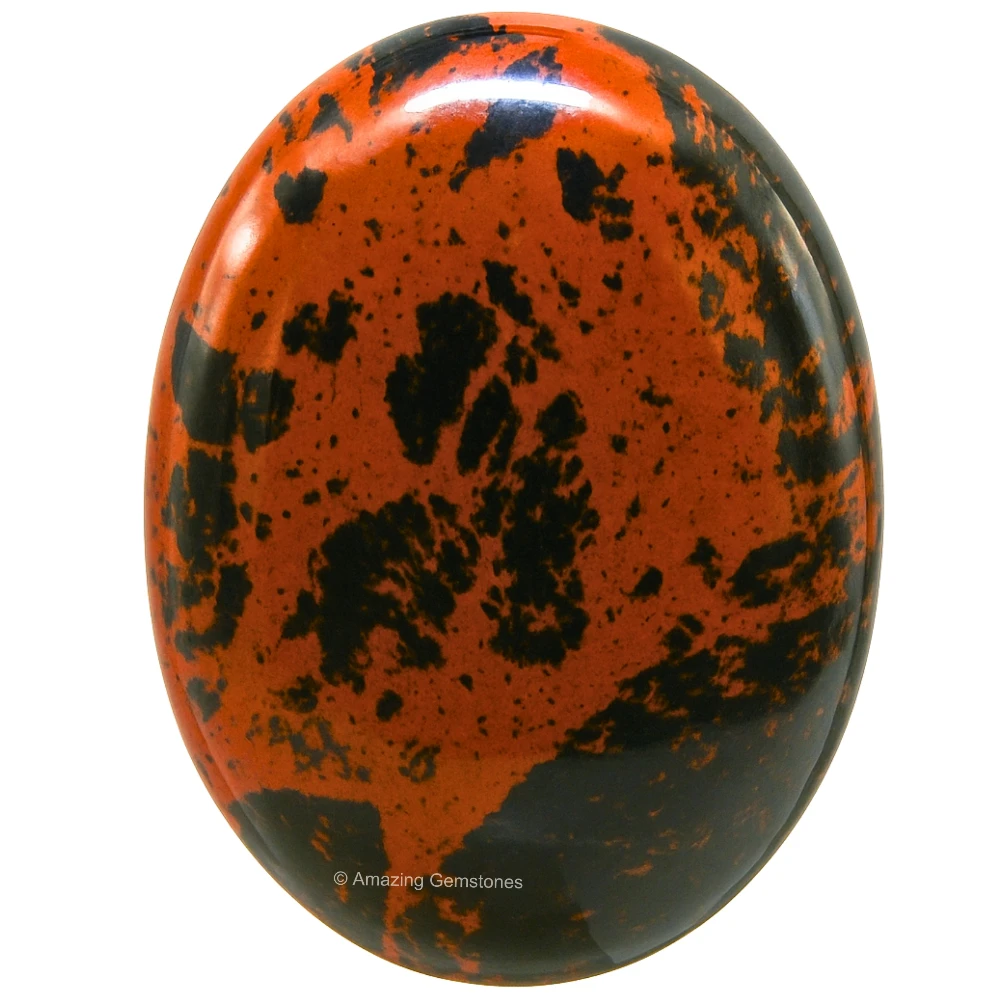 Mahogany Obsidian Palm Stone