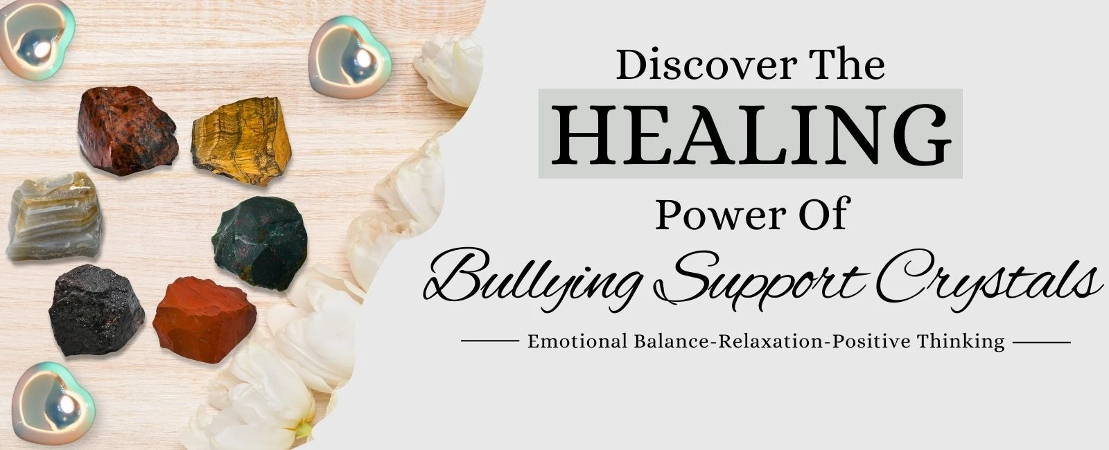 Bullying Support: Healing Crystal Raw Sets for Confidence