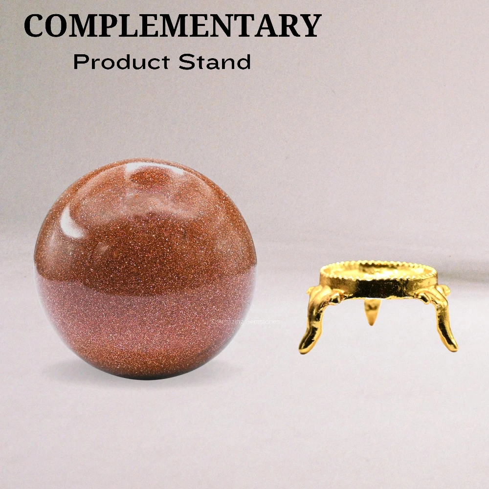 Red Goldstone Sphere (1.5 Inch)