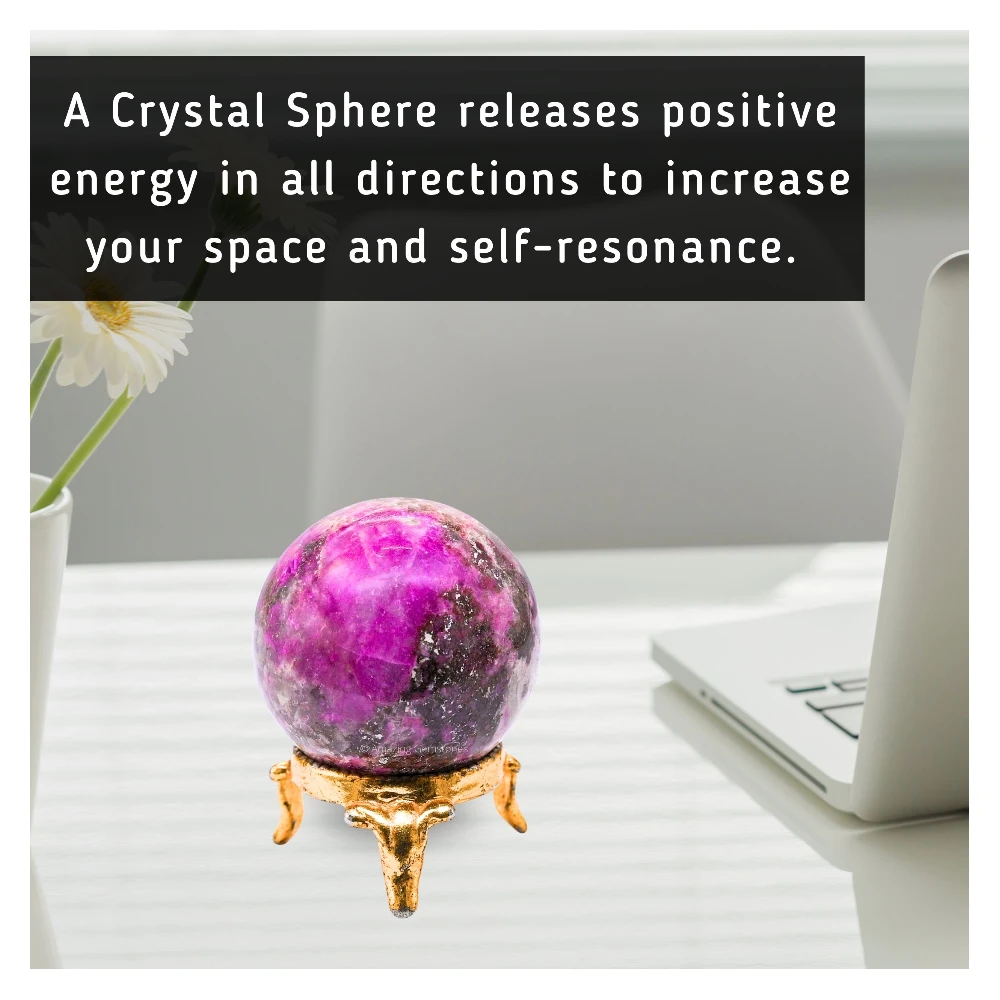 Cobalt Calcite Sphere (1.5 Inch)