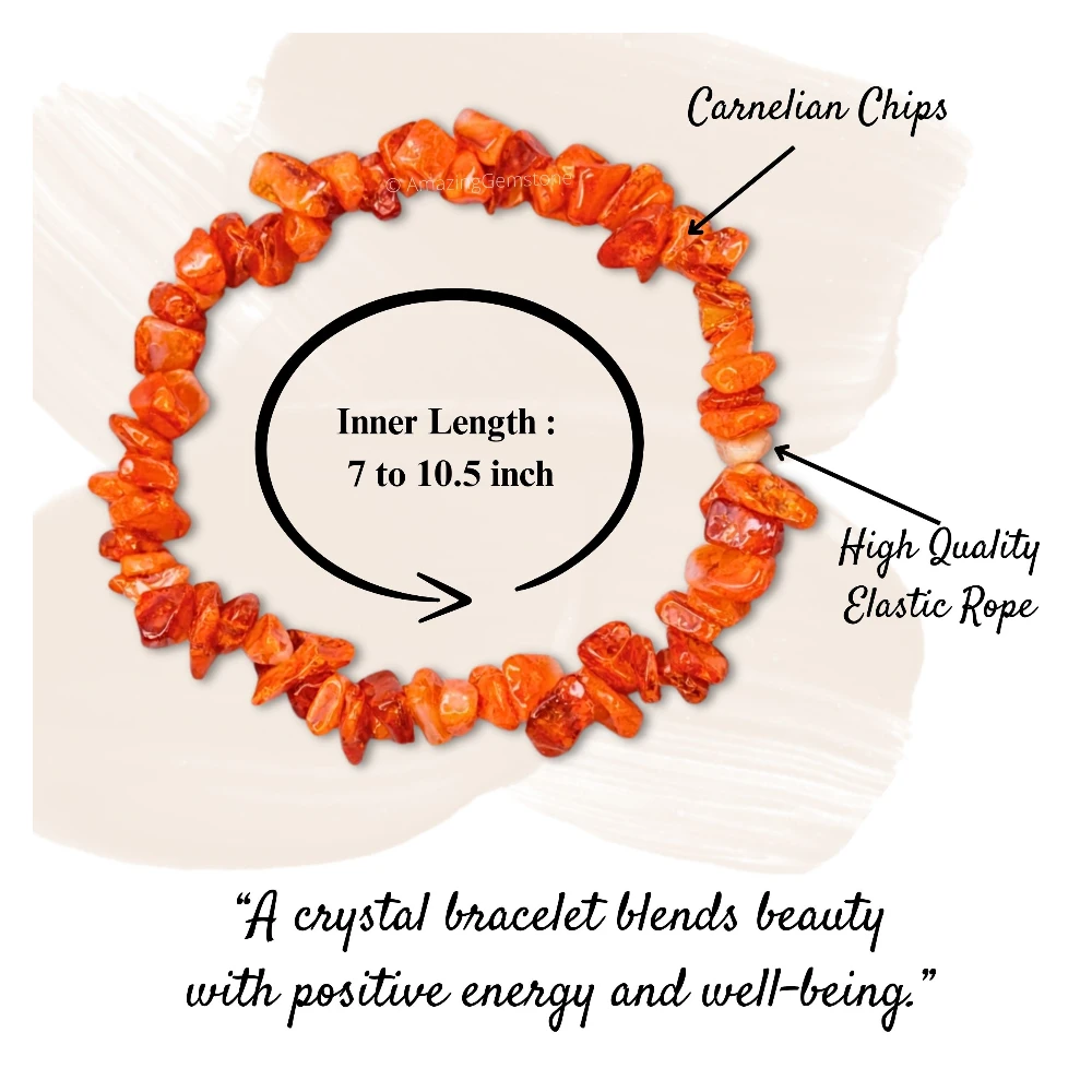 Carnelian Chips Bracelet