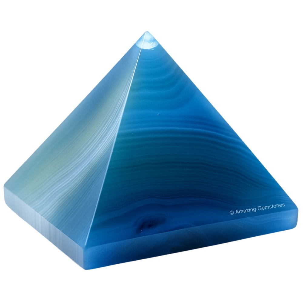 Blue Onyx Pyramid (2 Inch)