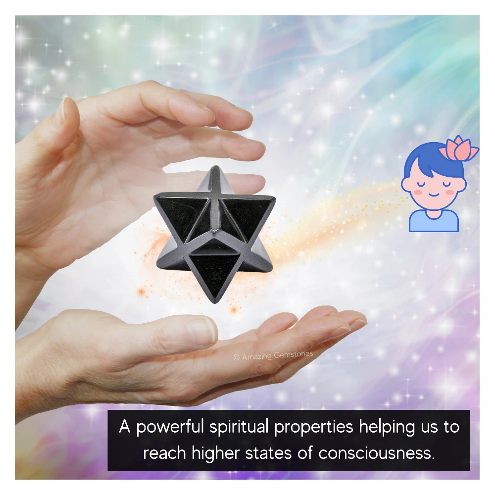 Black Obsidian Merkaba (20-25mm)