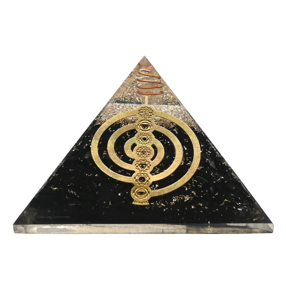 Shungite Orgone Pyramid - Chakra Reiki