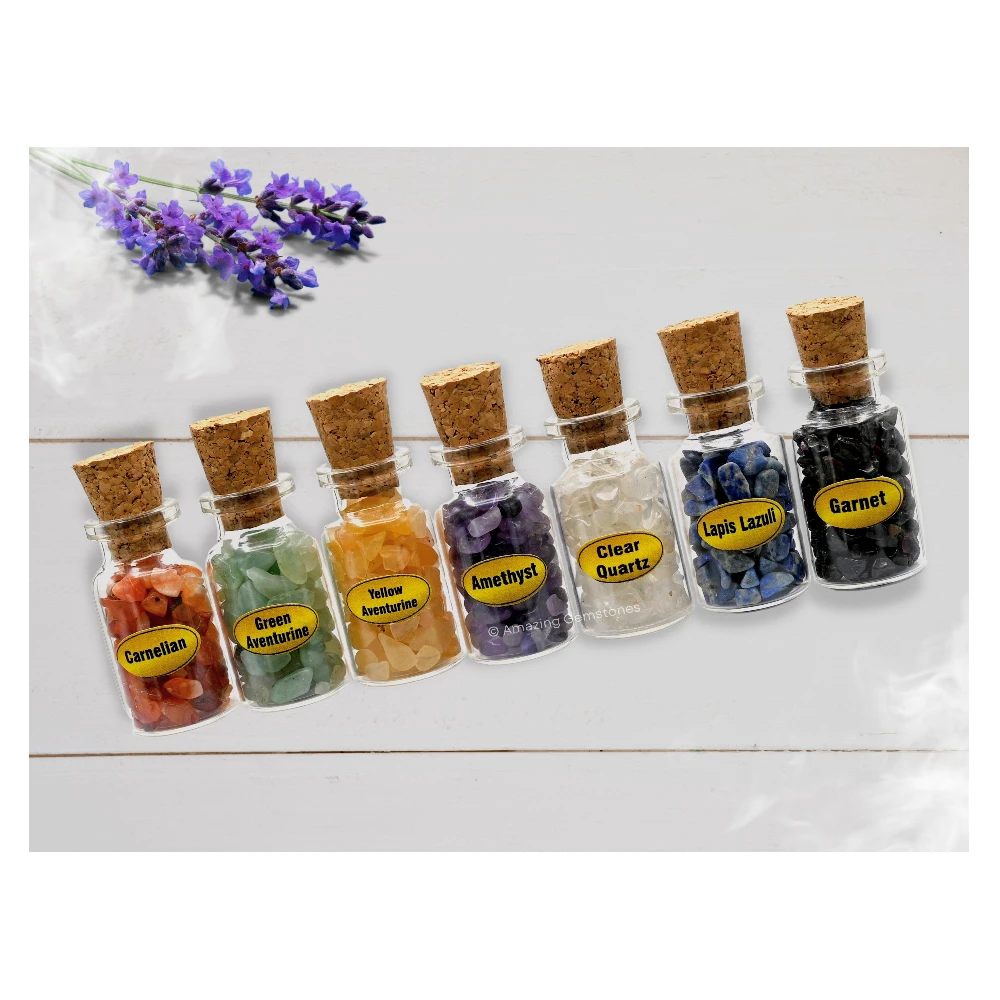 Spell Jars Kit for Witchcraft Supplies - Set of 7 (Regular)