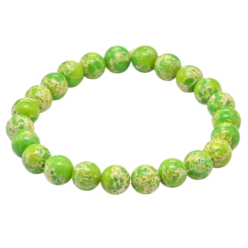 Green Turquoise Bracelet (Strechable)