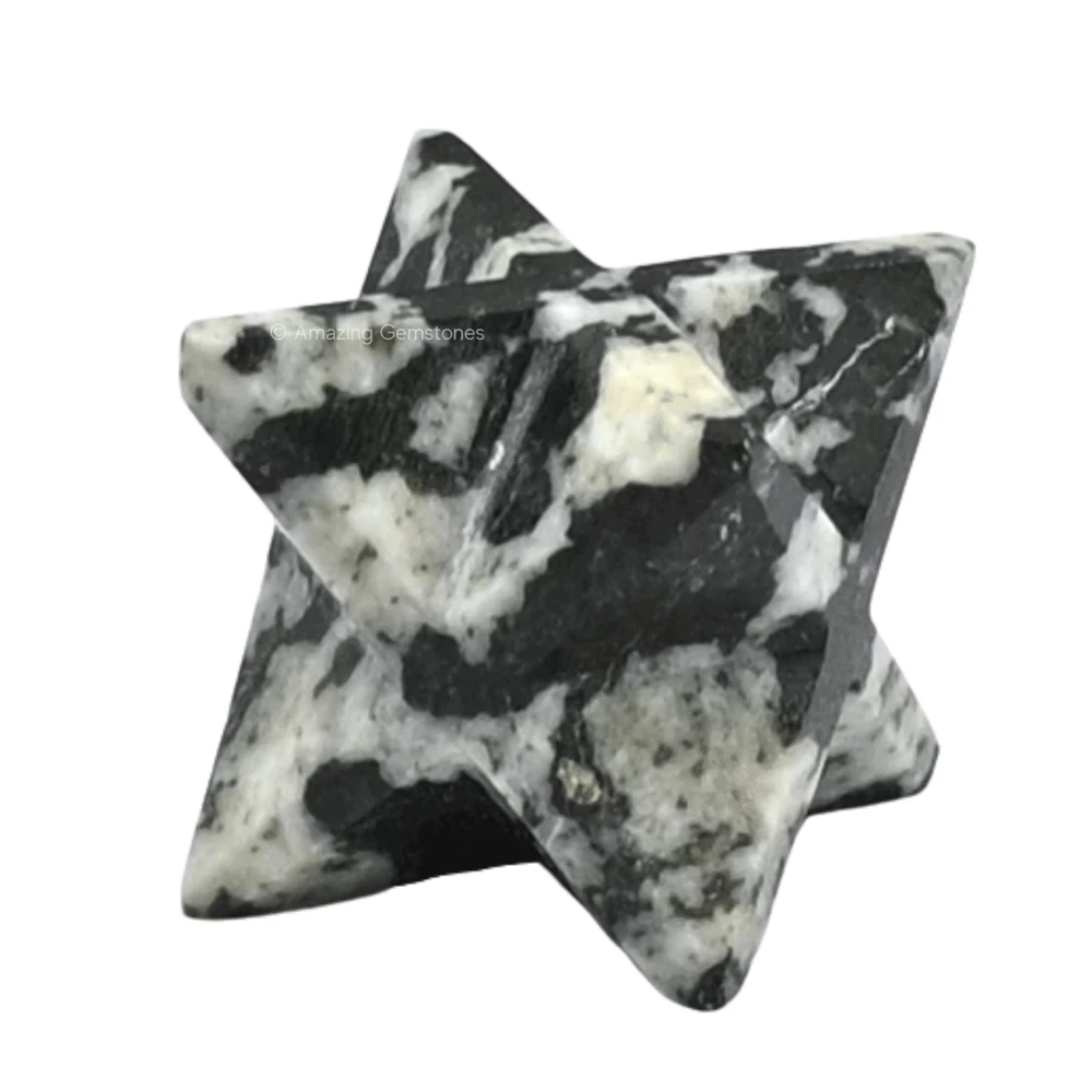 Black & White Tourmaline Merkaba (20-25 mm)
