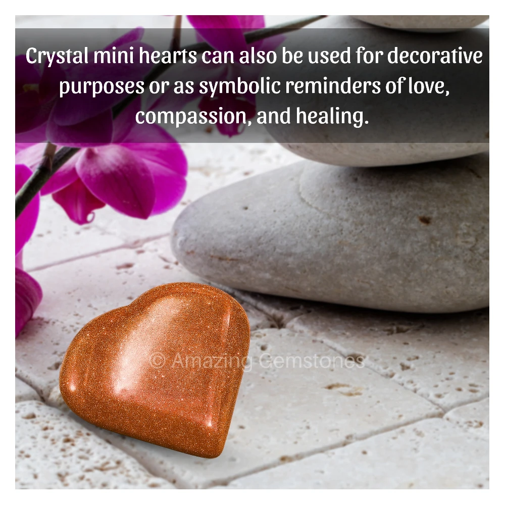 Red Goldstone Heart (Pack of 2)