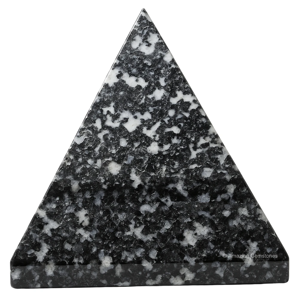 Black and White Tourmaline Pyramid (2 Inch)