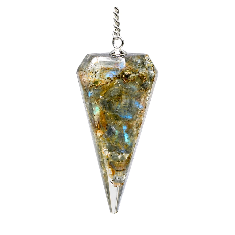 Labradorite Orgone Pendulum