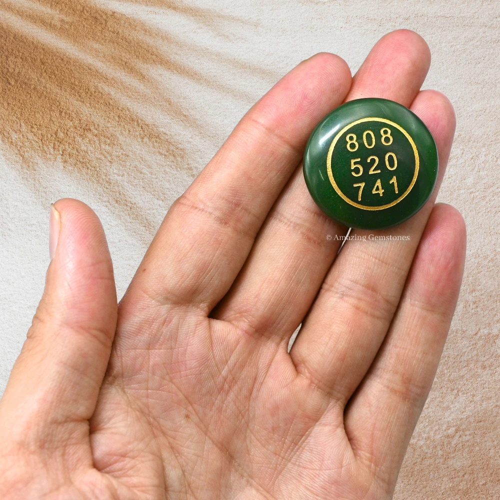 Green Aventurine Zibu Stone (Round)