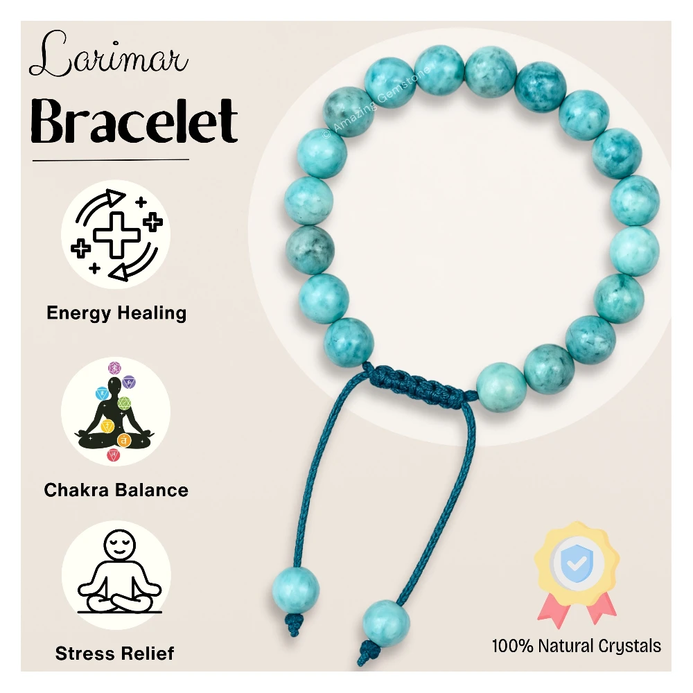 Larimar Bracelet (Adjustable)