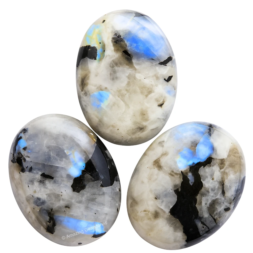 Rainbow Moonstone Palm Stone