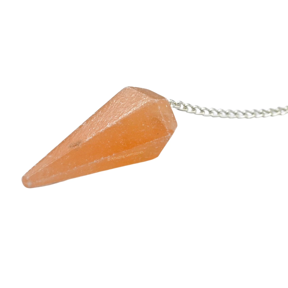 Orange Selenite Pendulum