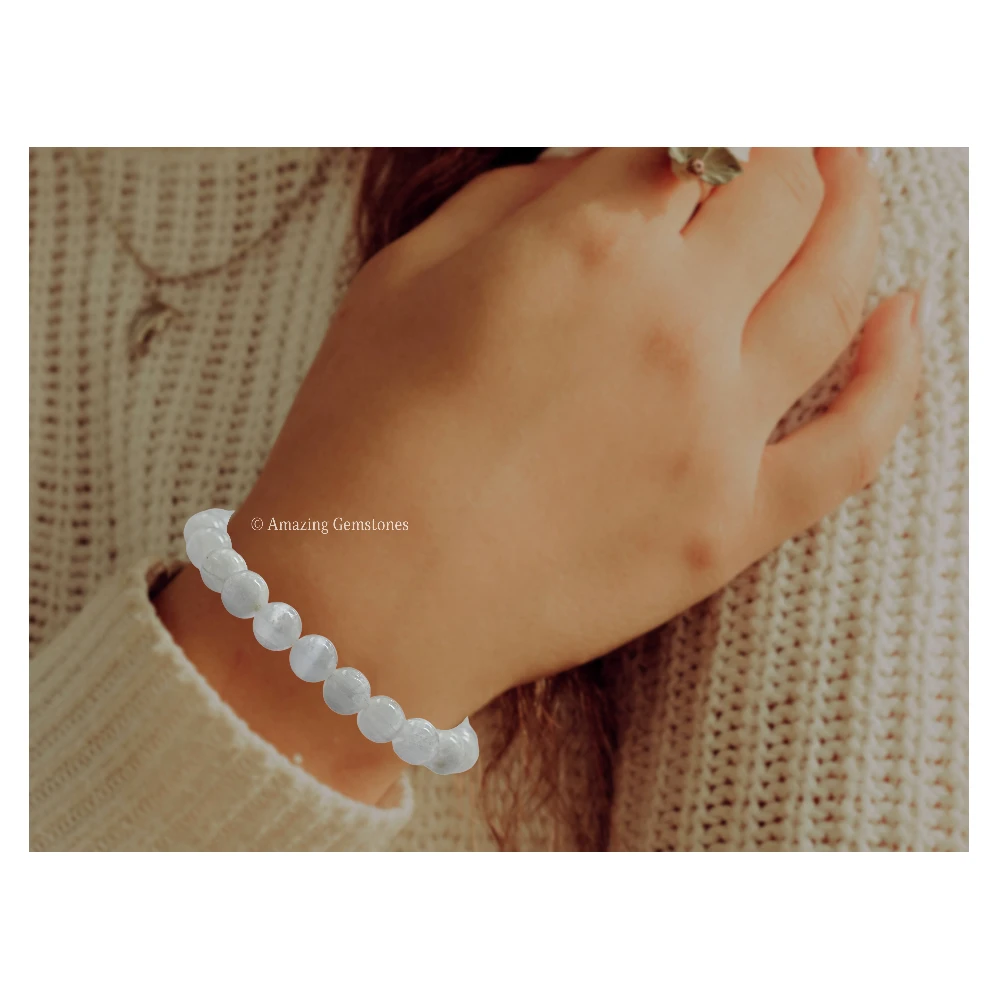Selenite Bracelet (Strechable)