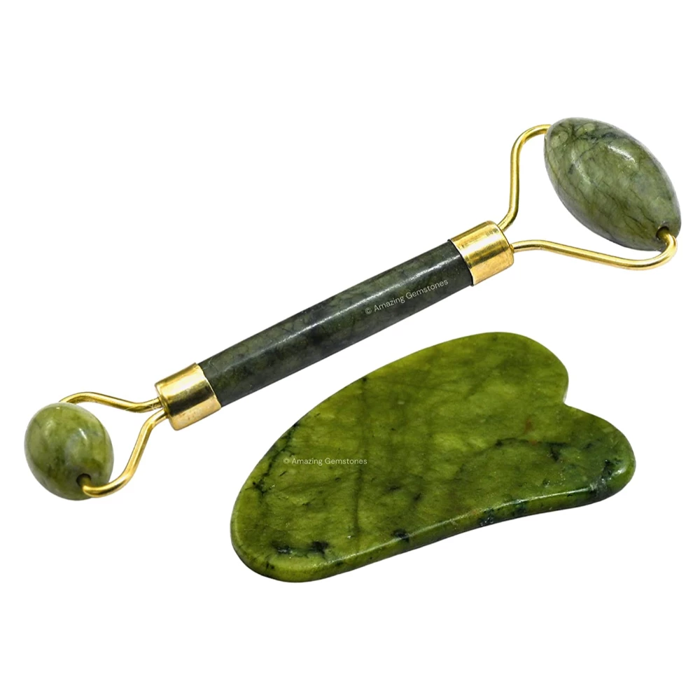 Jade Face Roller Gua Sha Set