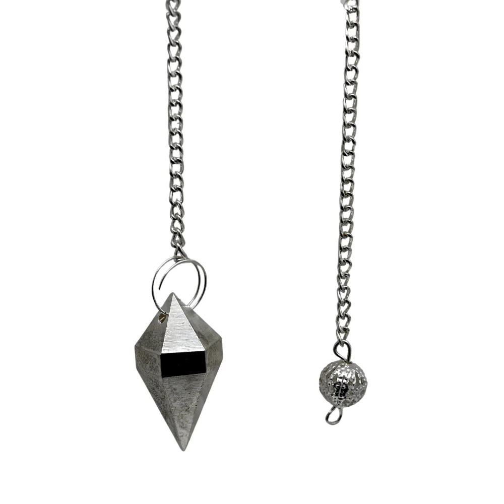 Copper Metal Pendulum - Silver Double Point (MP44)
