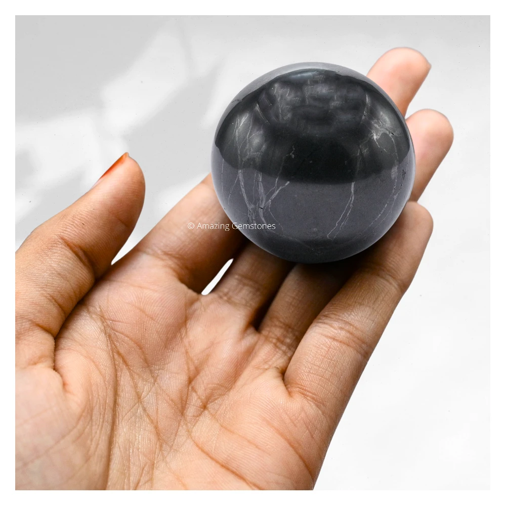 Shungite Sphere (1.5 Inch)