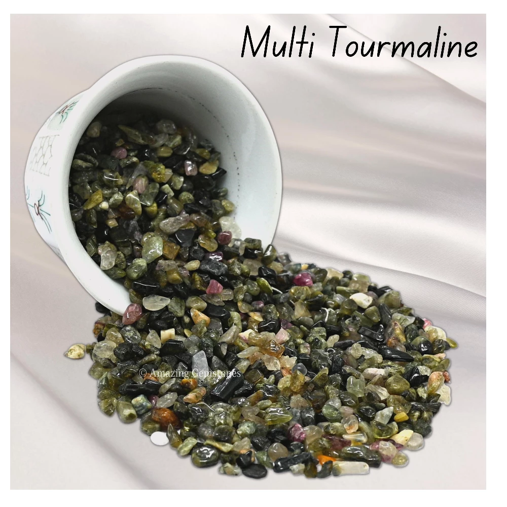 Multi Tourmaline Chips (1LB)